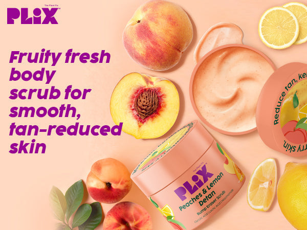 Peaches & Lemon Detan Bump Eraser Scrub for Tan Free & Brighter Skin